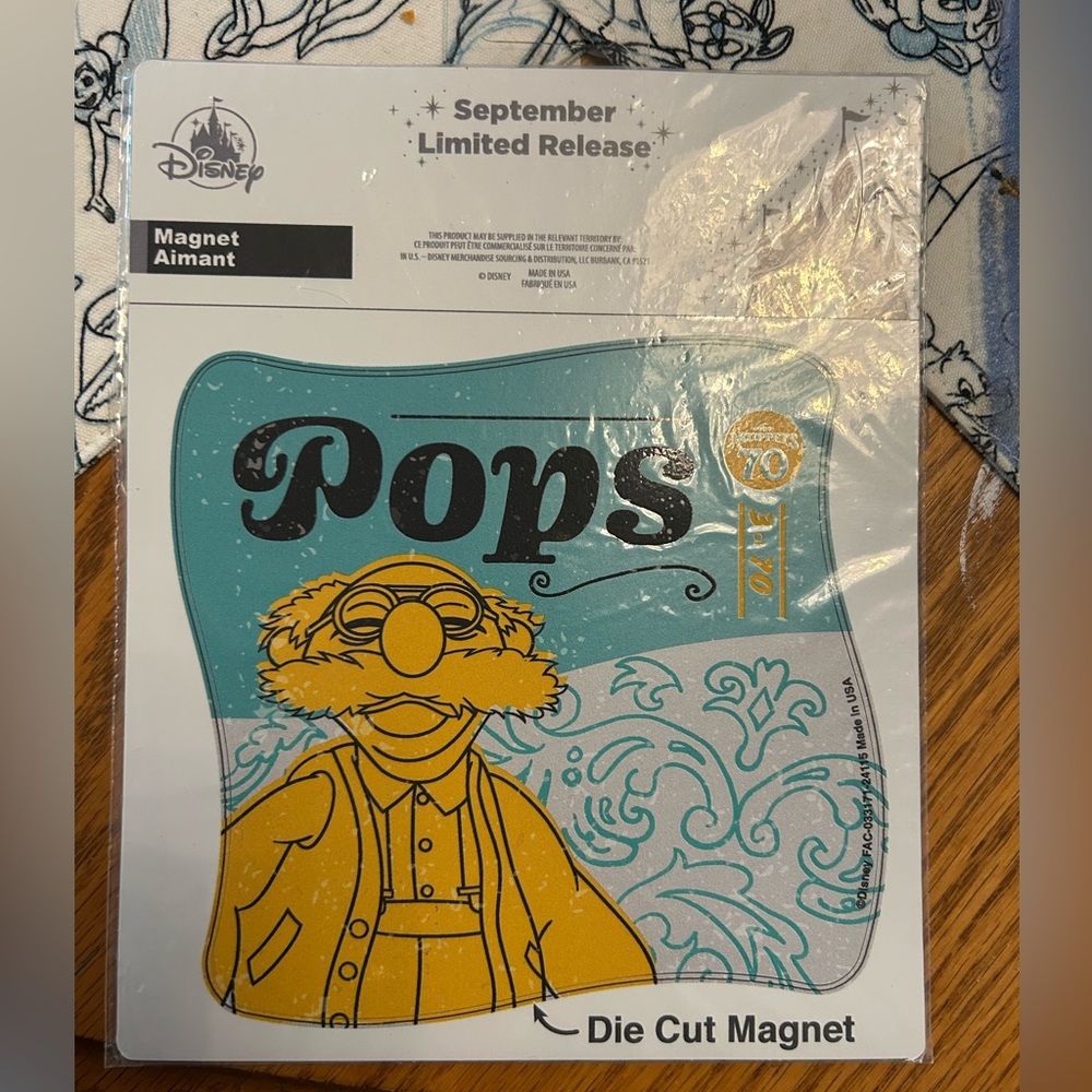 Disney The Muppets 70th anniversary Pops magnet NWT